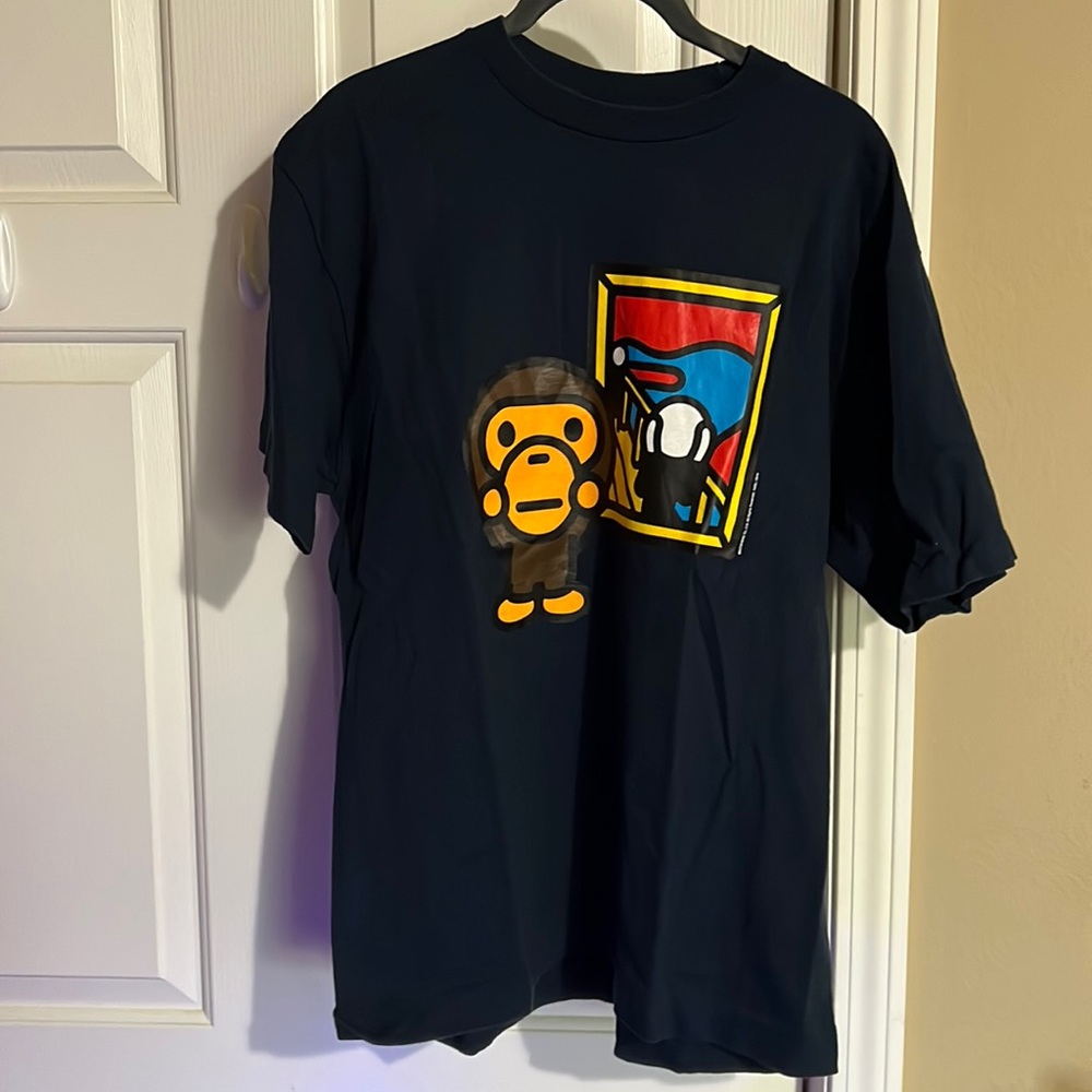Bape baby milo screaming painting tee
